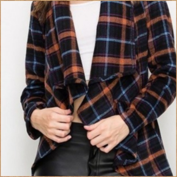 🍁SHAWL COLLAR DRAPE OPEN COAT WITH BELT - Picture 5 of 5